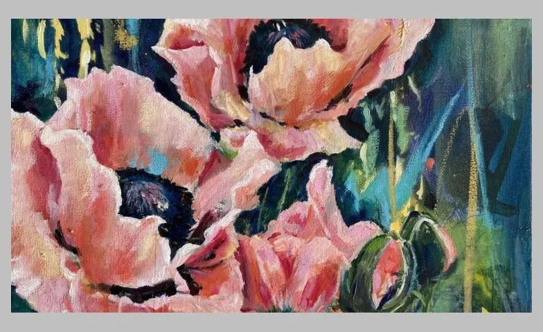 Blumen- von der Skizze zur Malerei