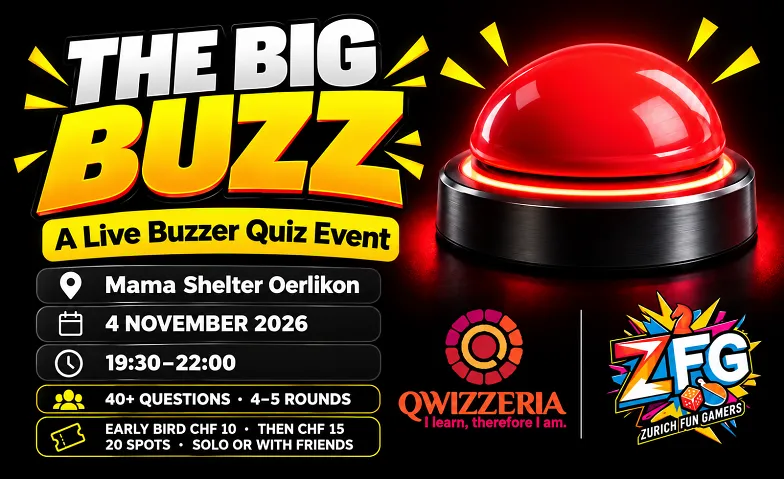 The Big Buzz – Live Buzzer Quiz by Qwizzeria & ZFG