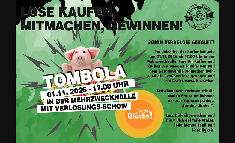Beuerbacher Kerb: Tombola & Beuerbacher Abend