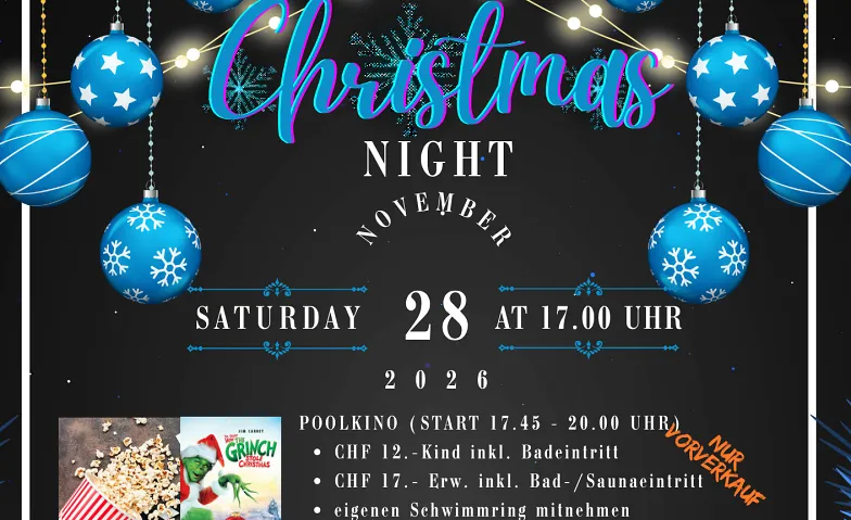 Weihnachtszauber im aqua-life  (Poolkino, Fondueplausch)