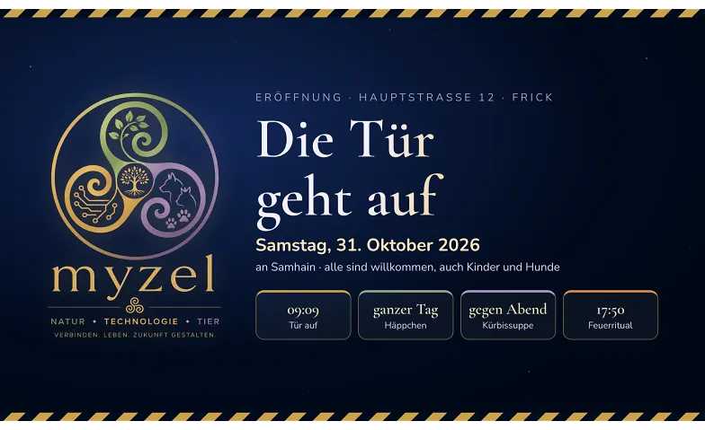 Eröffnung myzel · Die Tür geht auf