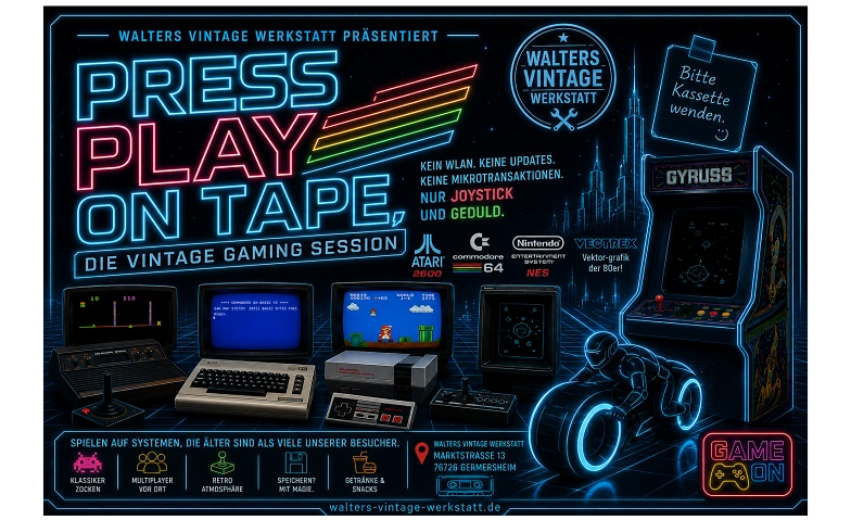 Press Play On Tape - die Vintage Gaming Session