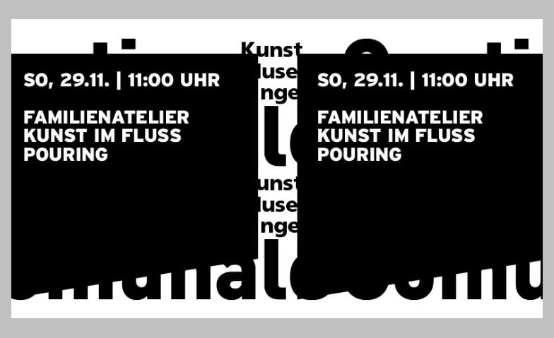Familienatelier - Die Kunst im Fluss