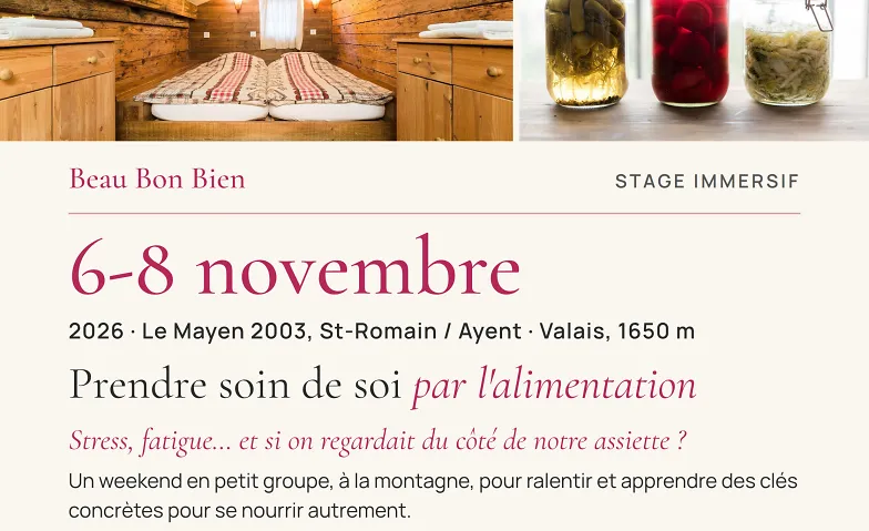 Prendre soin de soi par l’alimentation · Week-end au Mayen 2