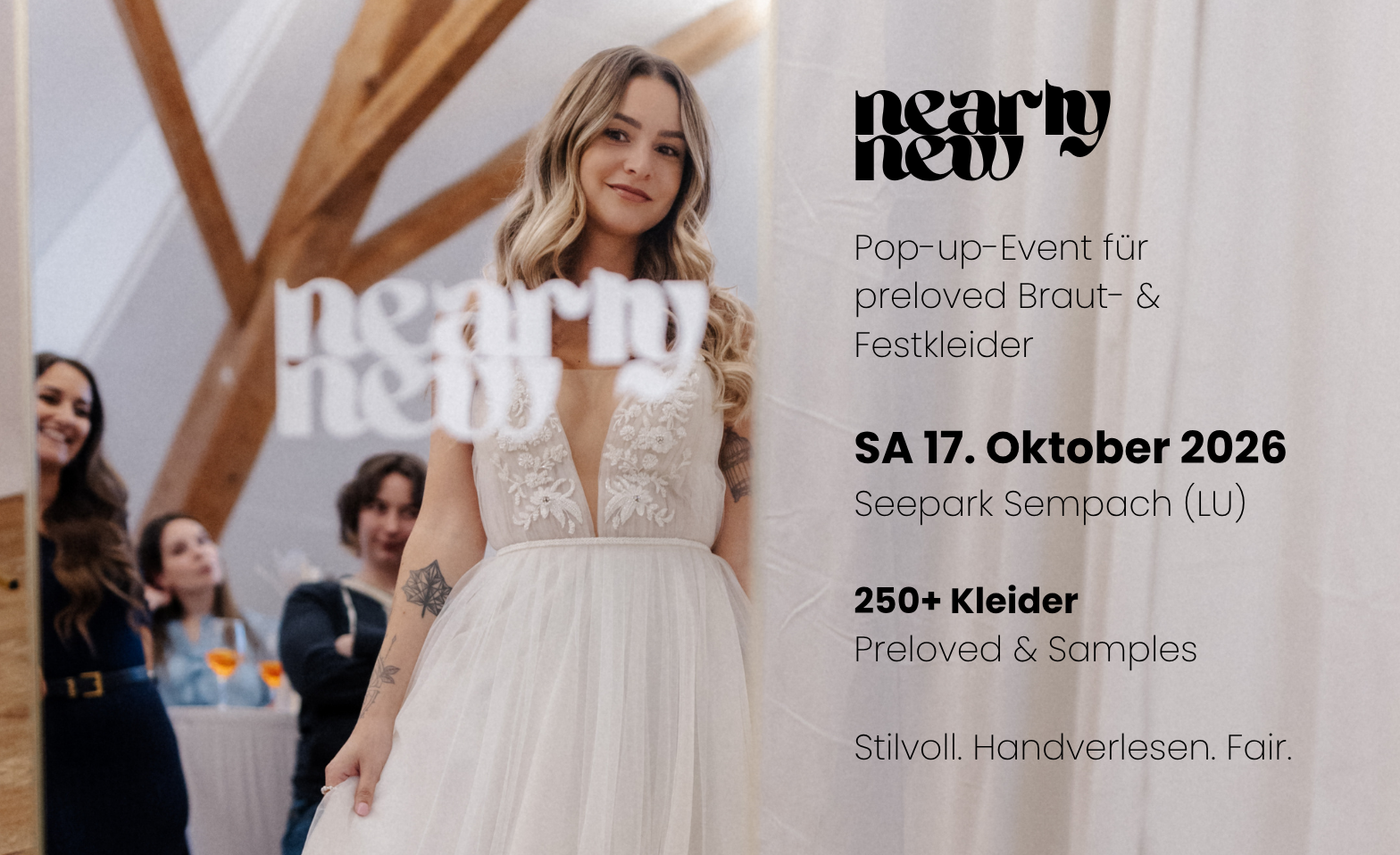 Nearly New  Pop-up-Event für preloved Braut- & Festkleider