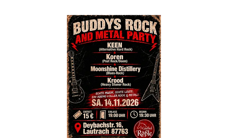 Buddys Rock und Metal Party