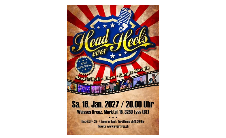 Rock'n'Roll Tanzparty, Seelandhotel Weisses Kreuz, Lyss (BE)