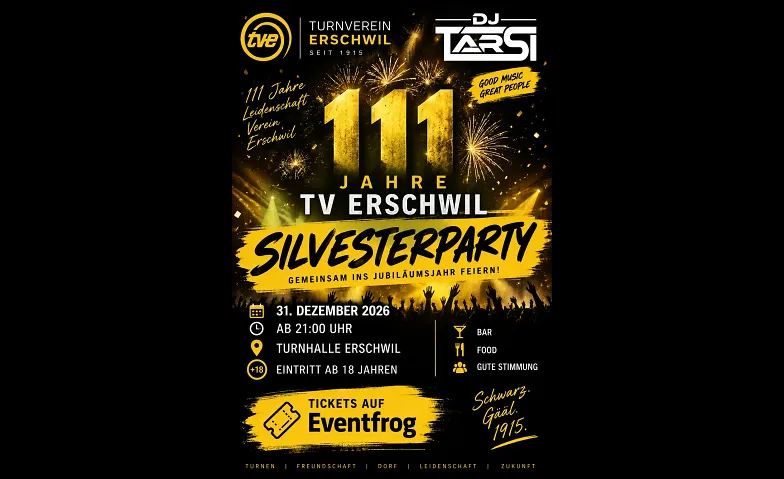 111 Jahre TV Erschwil Silvesterparty