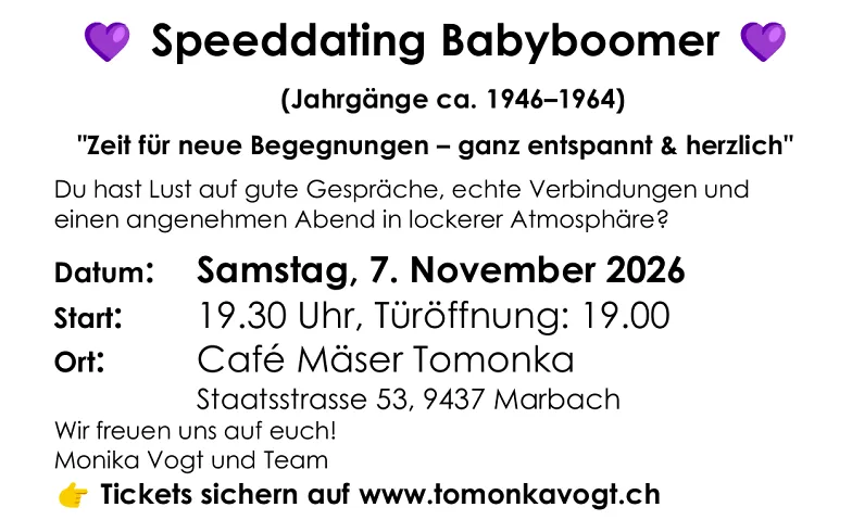 Speeddating Generation Babyboomer