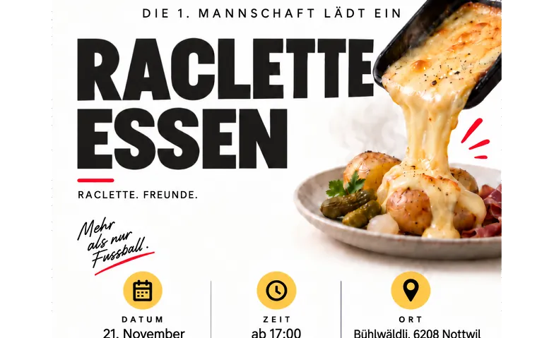 Racletteessen 1. Mannschaft