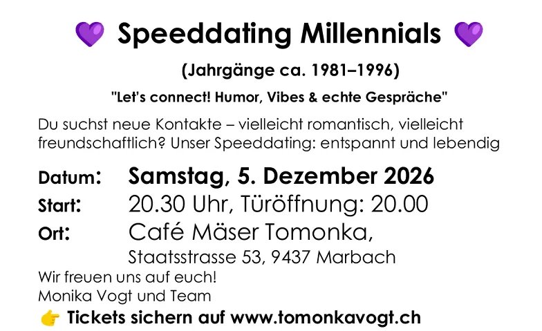 Speeddating Generation Millenials