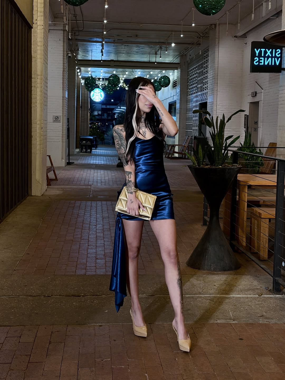 Bold blackwork sleeve with intricate linework on arm.