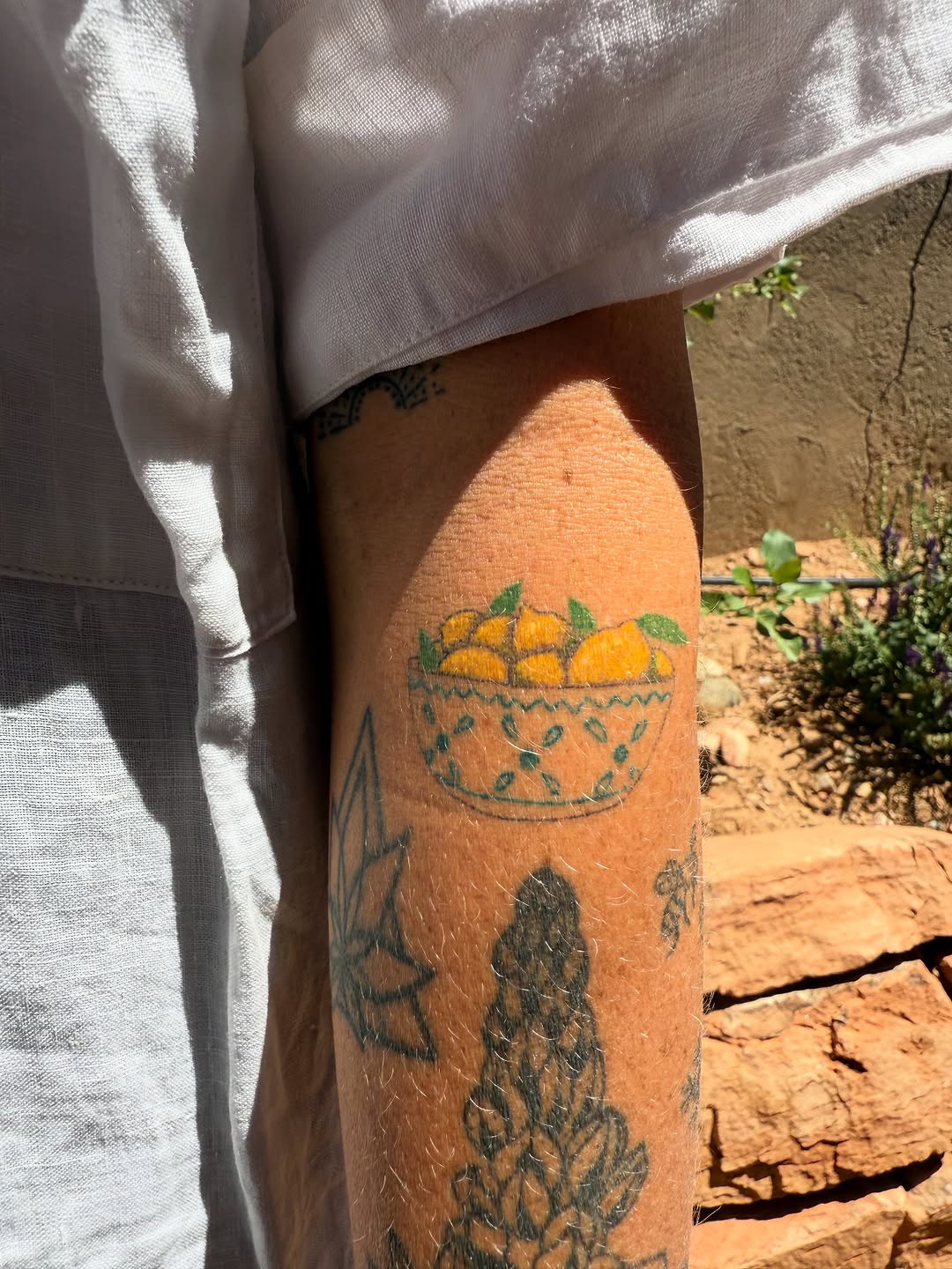 Watercolor tattoo style