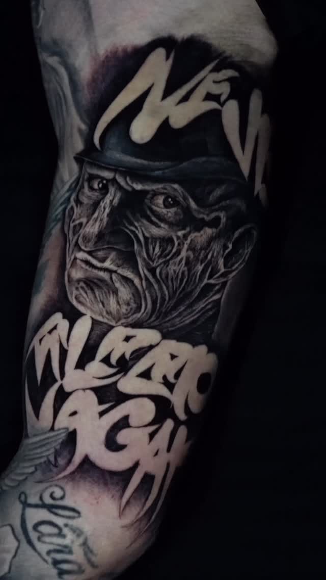 Hyper-detailed chimpanzee portrait with bold graffiti lettering