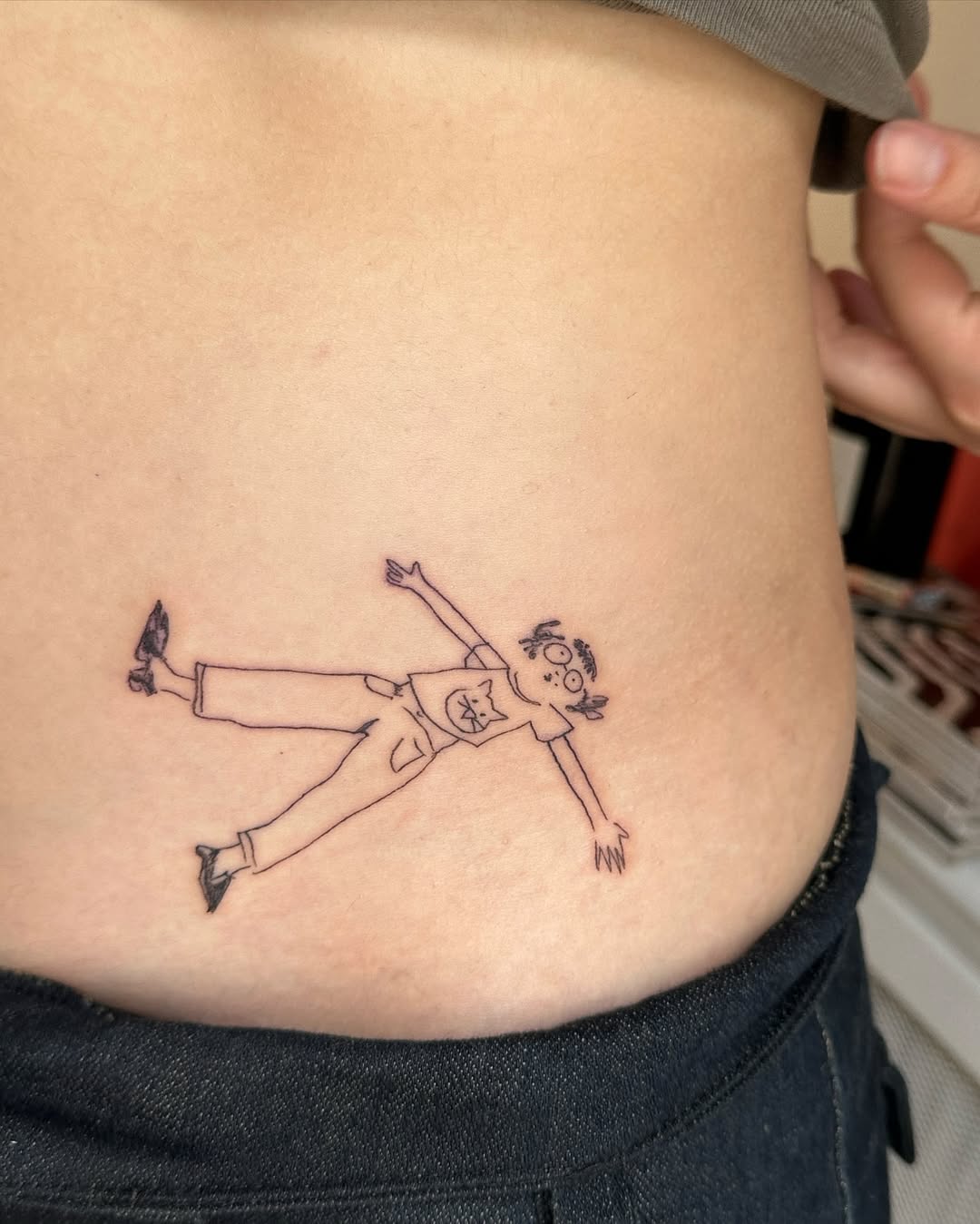 Cartoon tattoo style