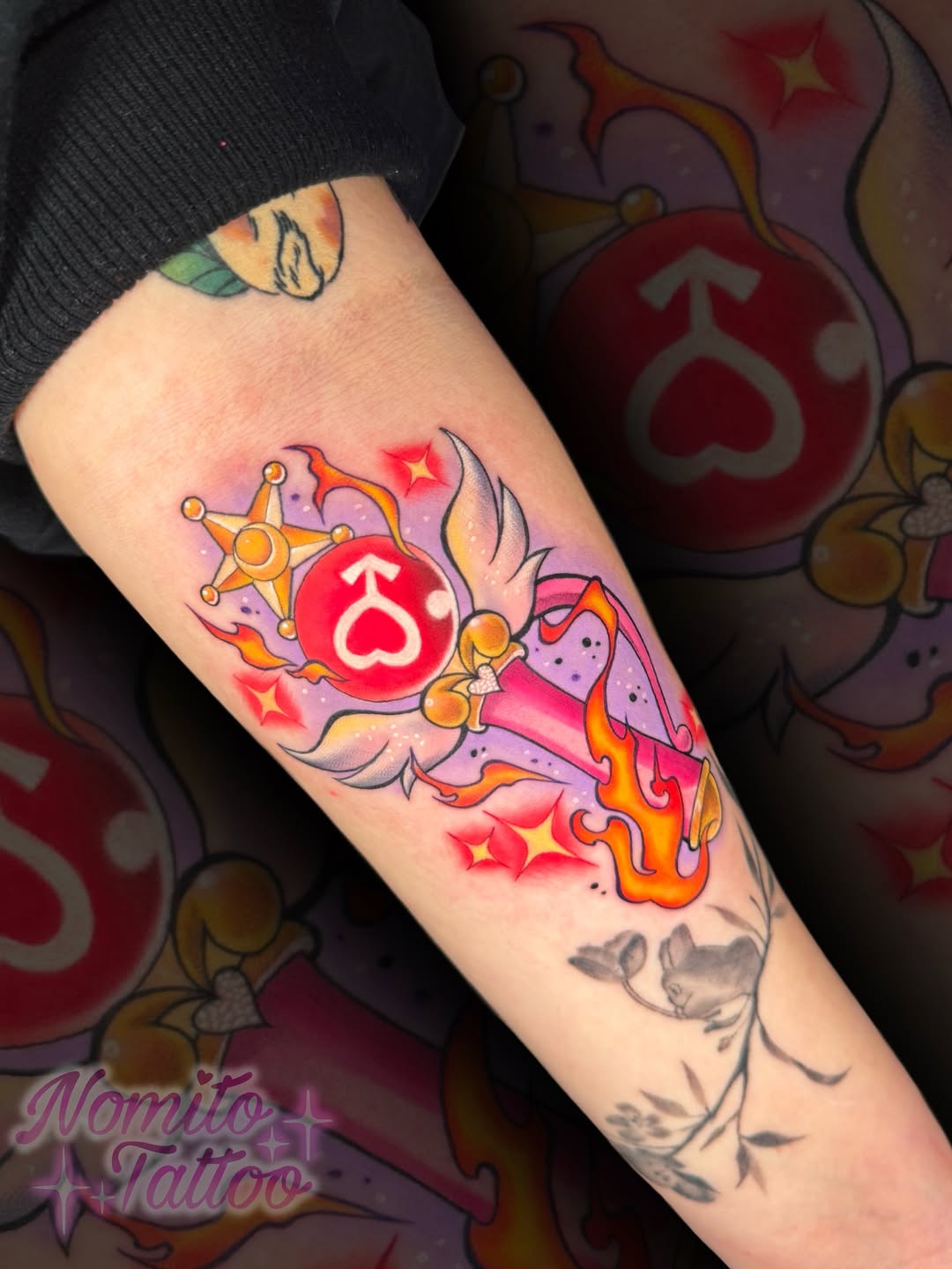 Vibrant Sailor Moon transformation rod with wings