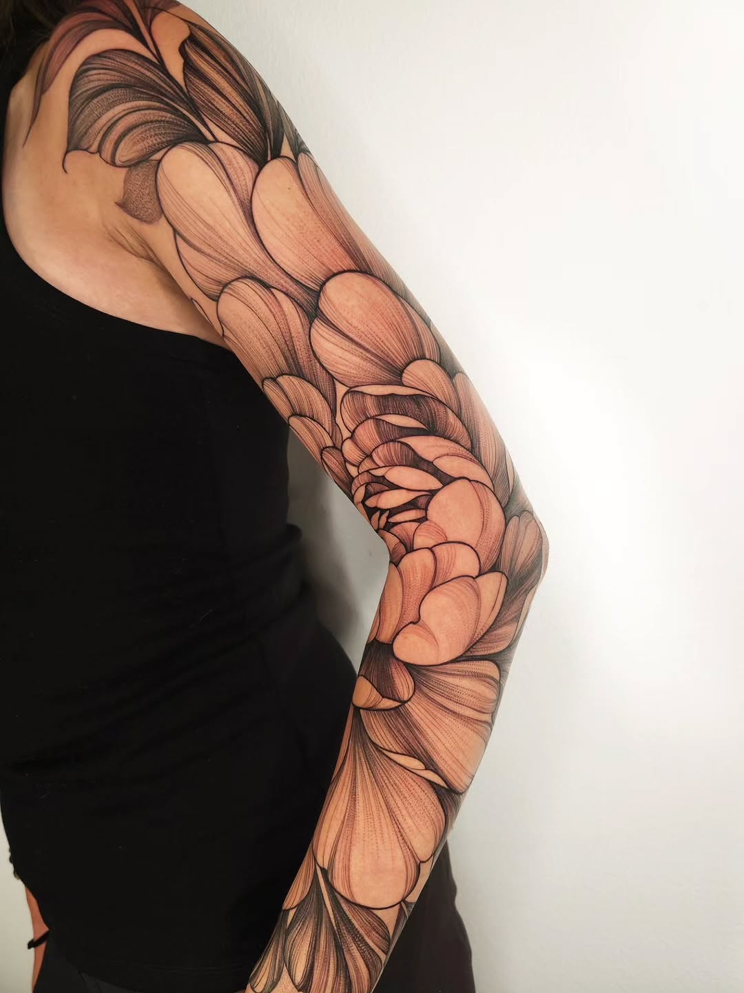 Floral tattoo on arm