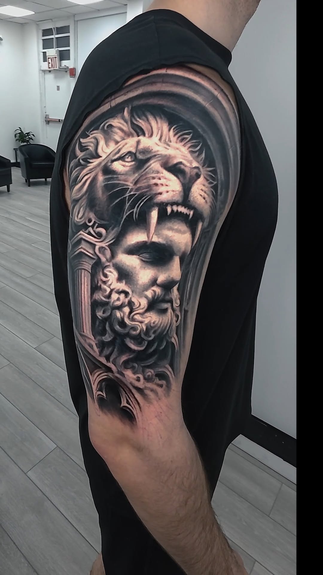 Realistic Hercules tattoo