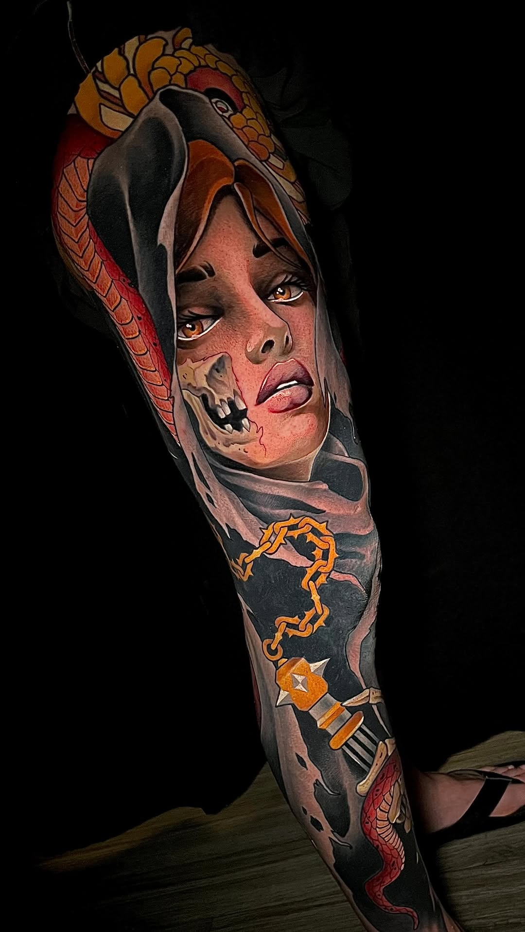 Neotraditional tattoo style