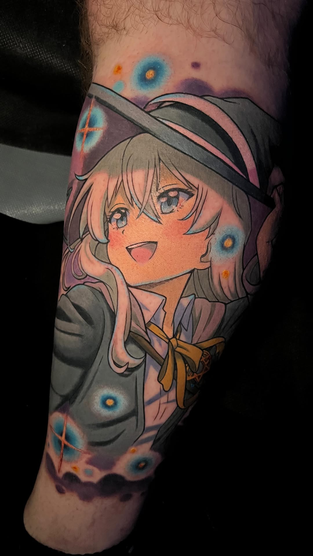 Vibrant anime-style portrait with bold linework and radiant colors.