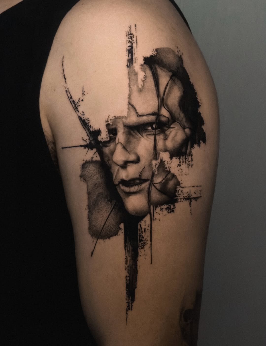Frankenstein portrait tattoo