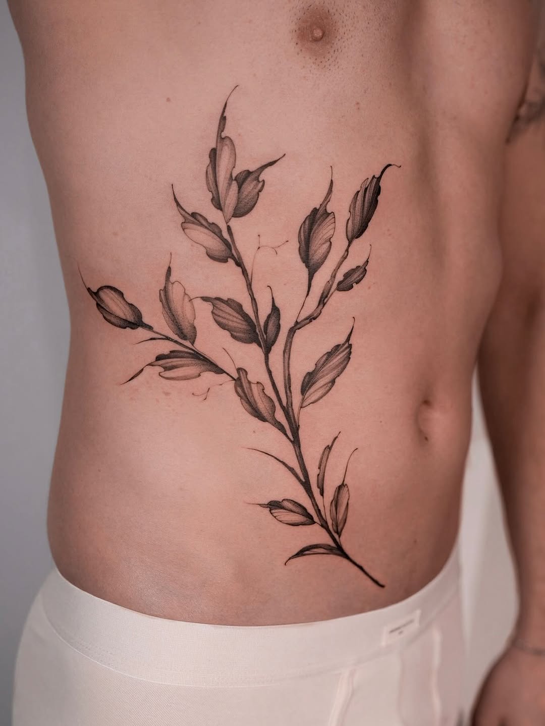 Botanical tattoo style