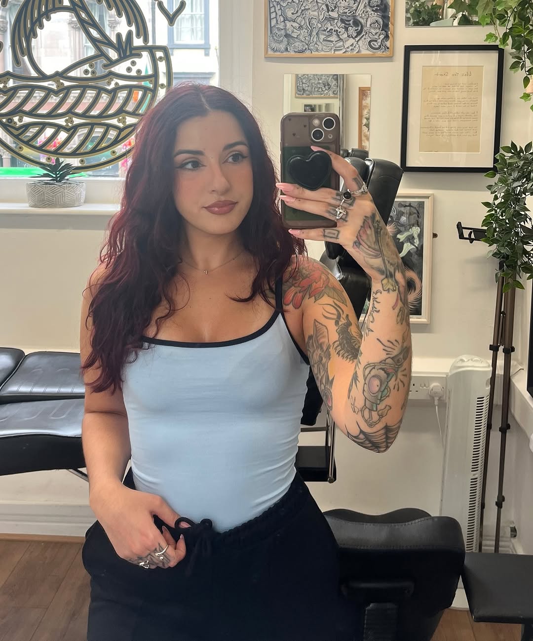 Vivid neo-traditional full-sleeve with bold lines and whimsy