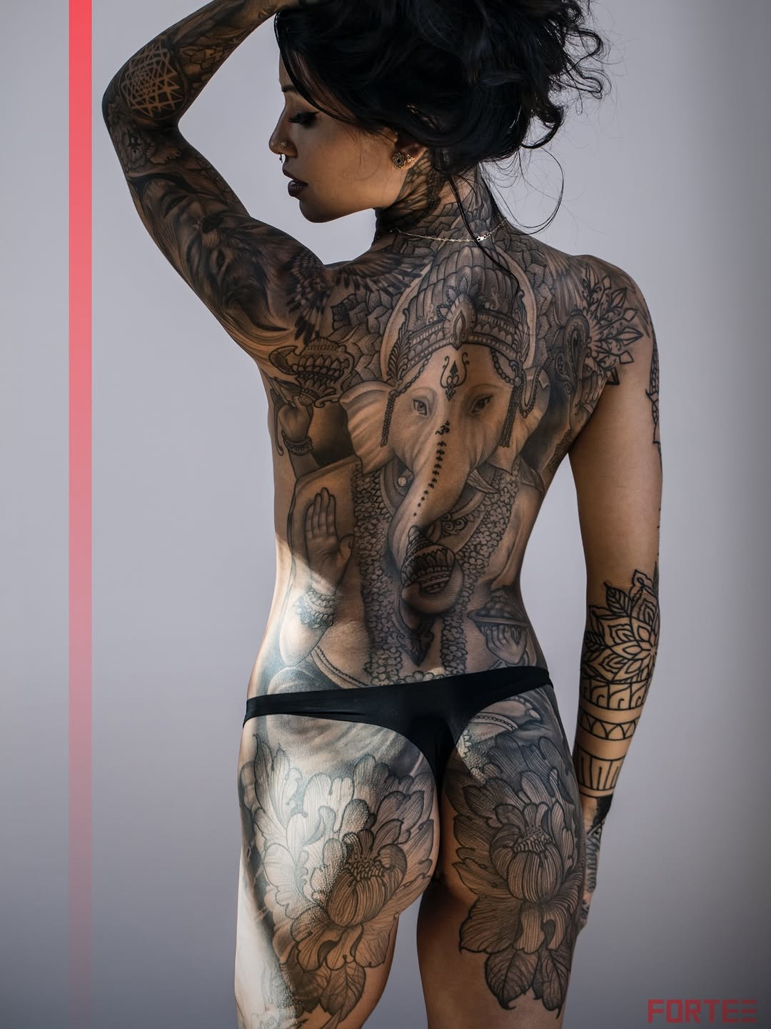 Monumental Ganesh backpiece adorned with intricate motifs