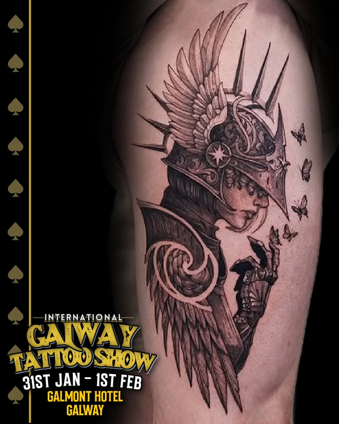 Intricate winged-helmet warrior with ornate filigree detailing