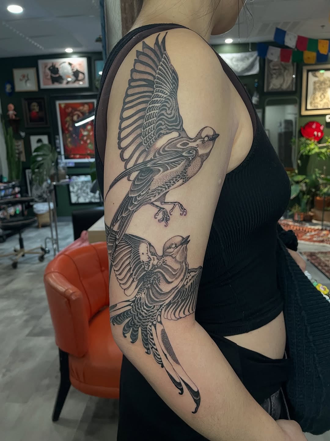 Scissor tail flycatchers tattoo