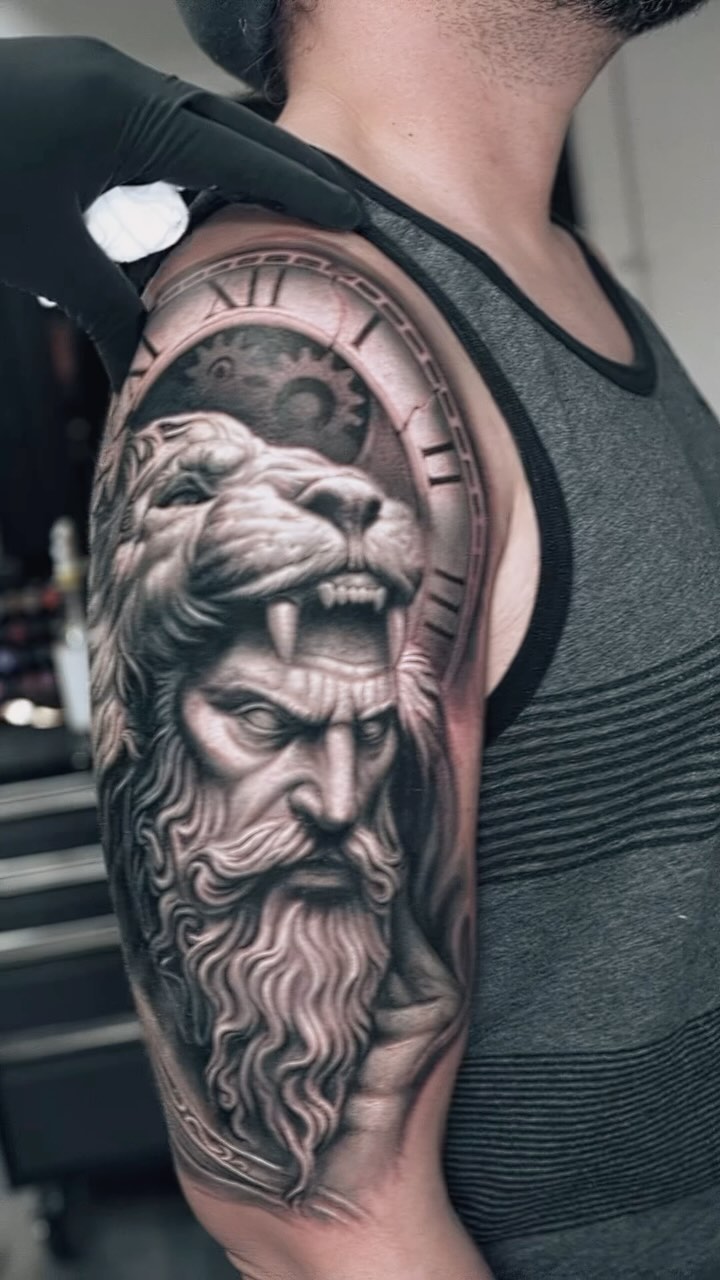 Hercules tattoo on arm