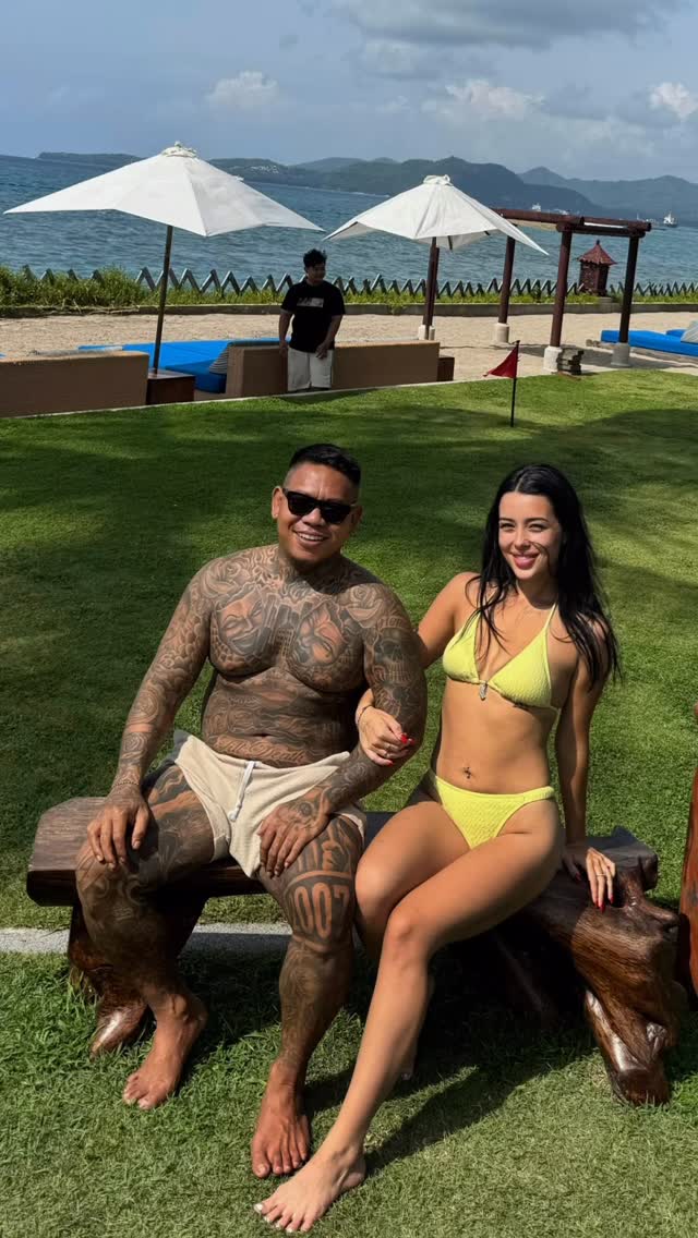 Bold blackwork geometric tribal patterns spanning chest and limbs