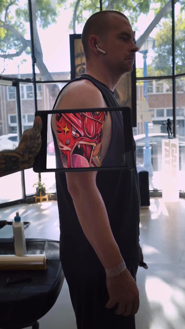 Gyarados and Magikarp tattoo