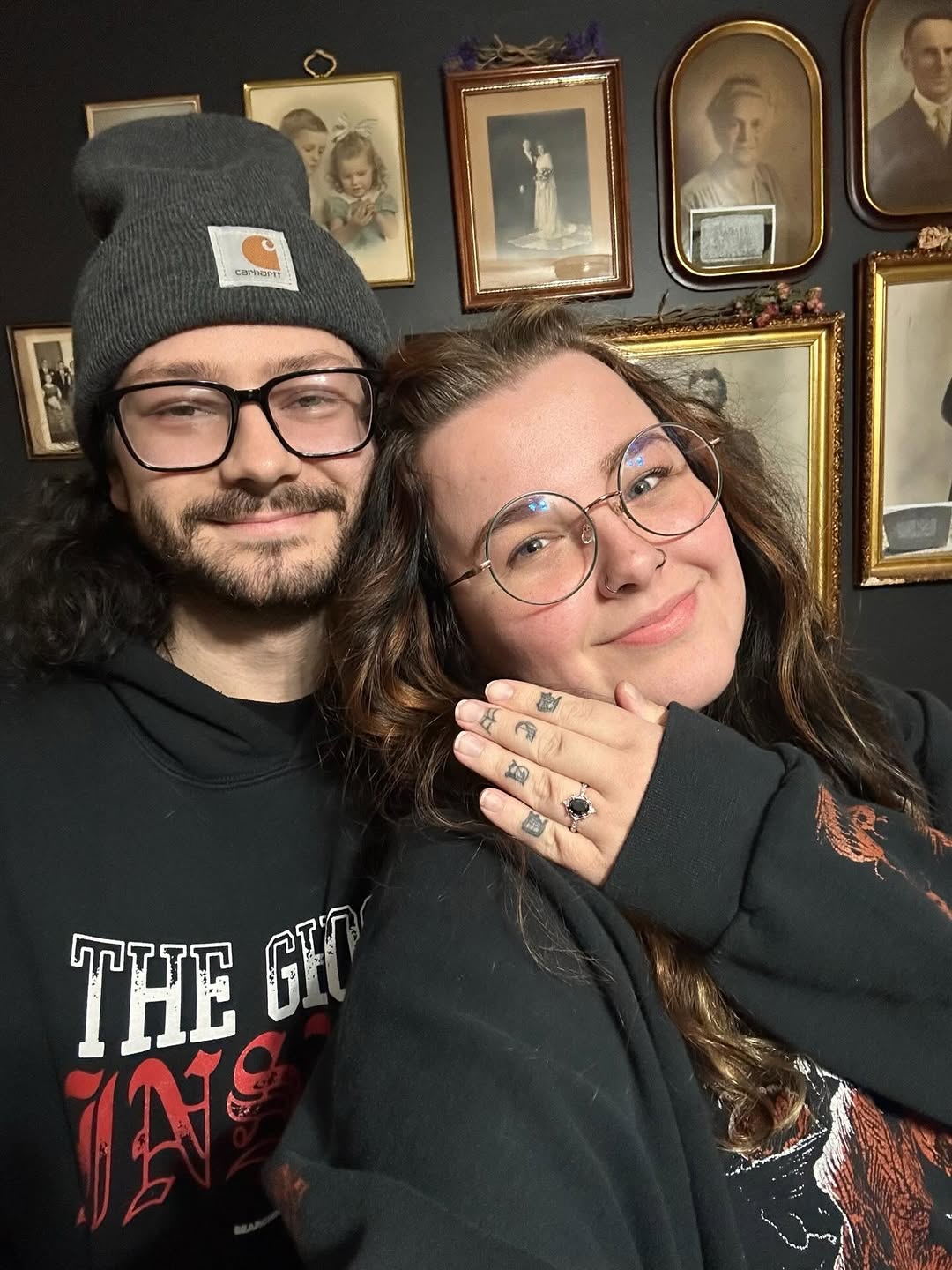 Fine-line finger tattoos in black ink, minimalist.