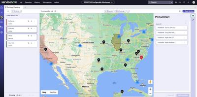 Field Service Management - Territory Planning - Mapping locations to territories
