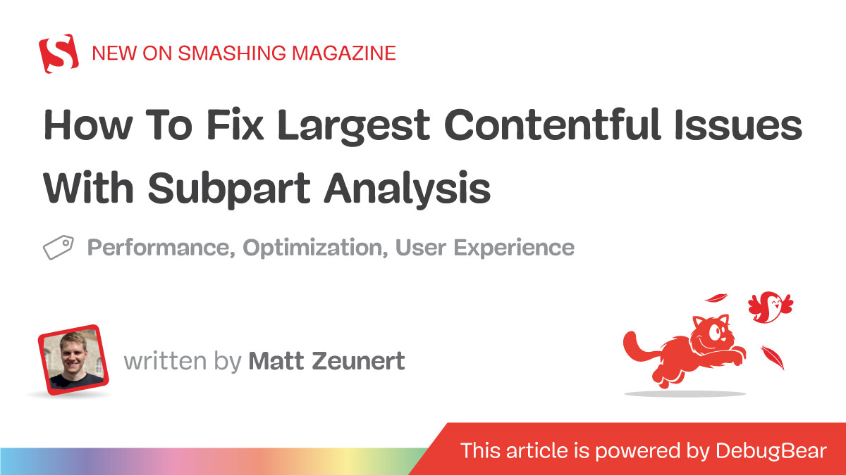 How To Fix Largest Contentful Paint Issues With Subpart Analysis — Smashing Magazine