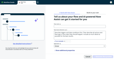 Flow generation - quick start and prompting guide