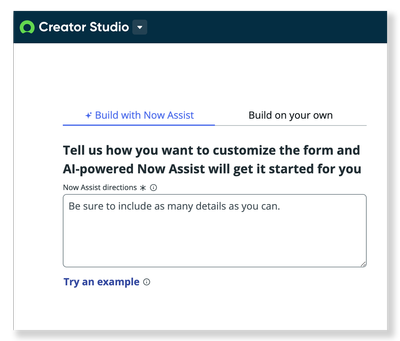 Form Generation in Creator Studio - quick start guide