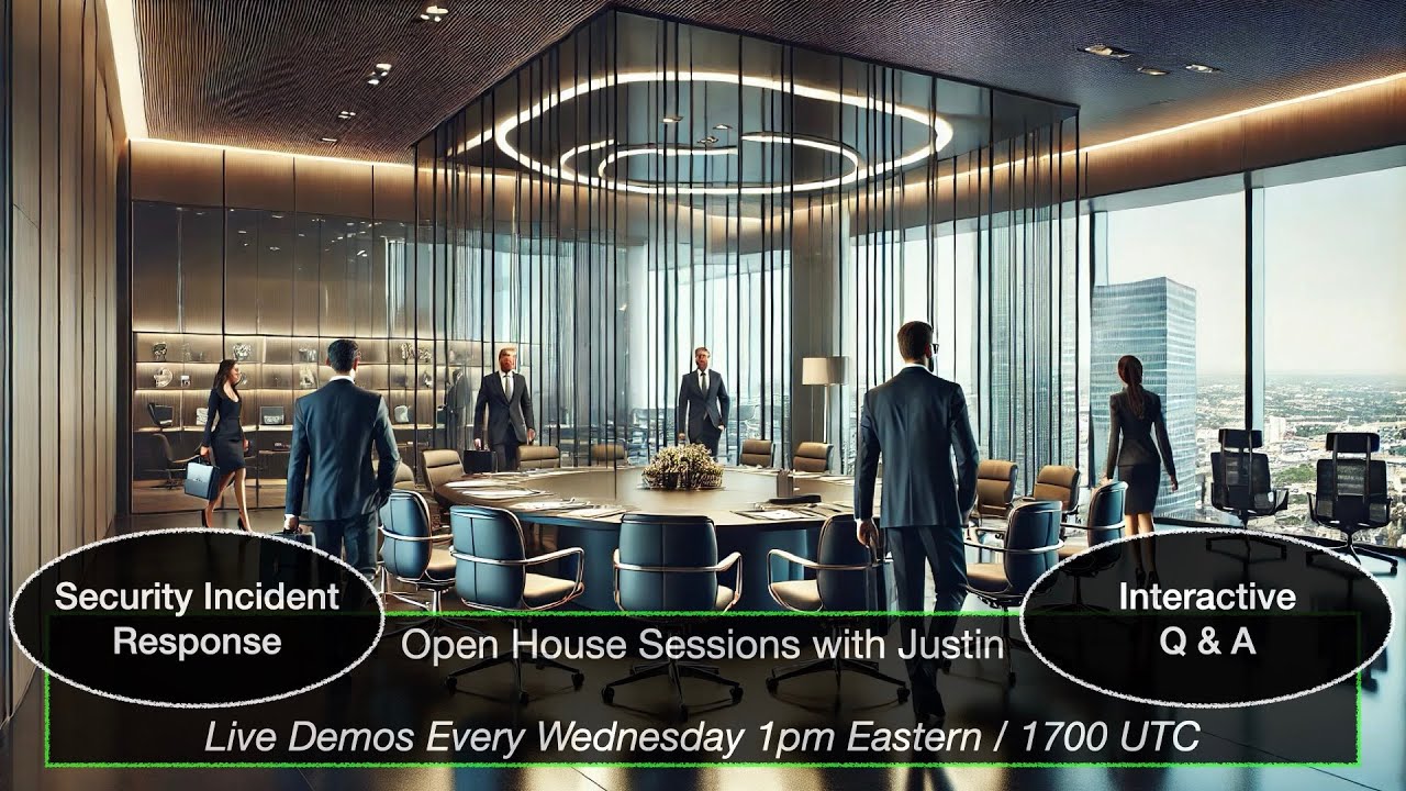 Security Incident Response - Open House Sessions with Justin - 20250326
