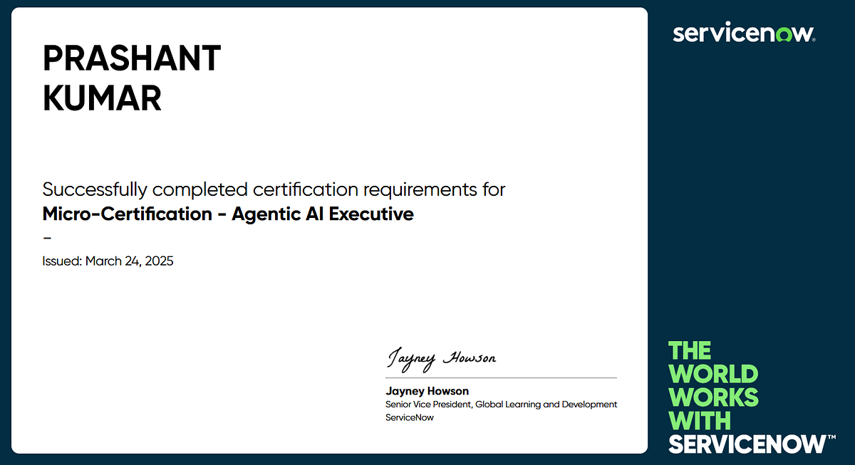 Micro-Certification — Agentic AI Executive