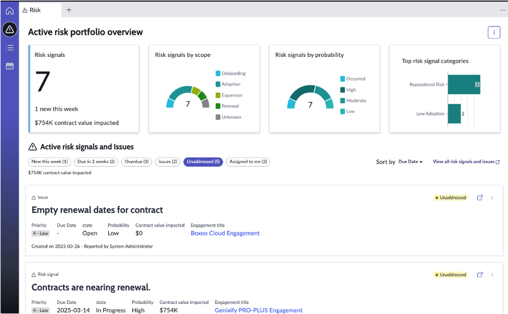 Deploy Risk Framework in Customer Success