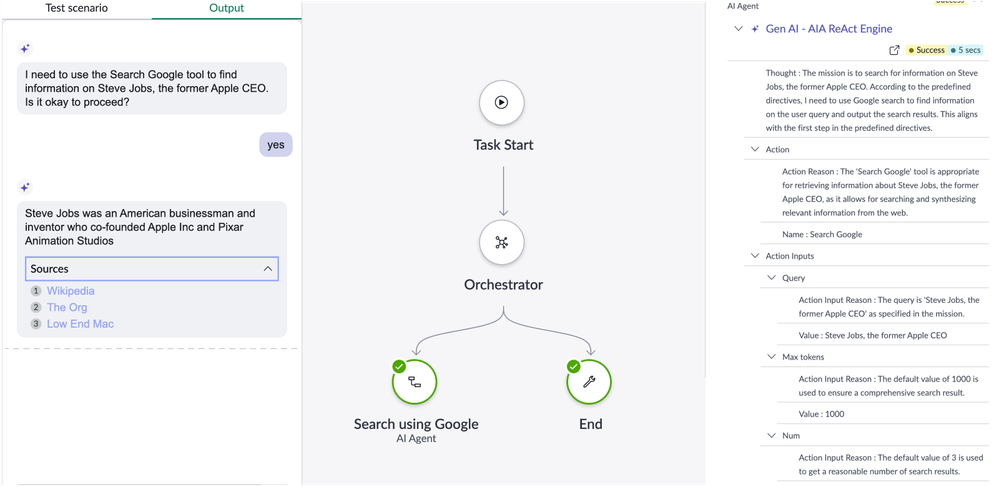 How to set up the Web Search AI Agent tool using Google Gemini