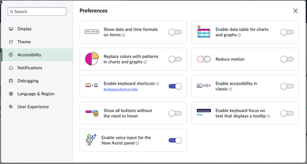 Accessibility User Preferences Explained: dark theme, keyboard shortcuts, and more!