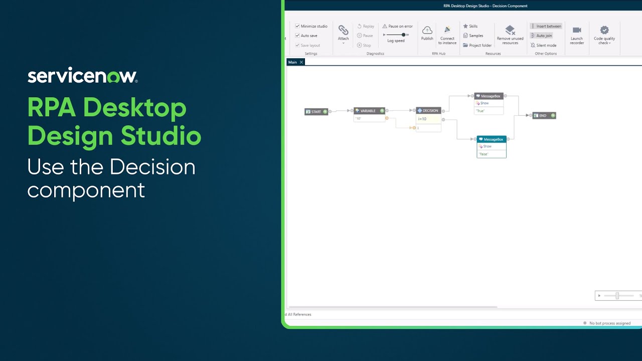How to use the Decision component