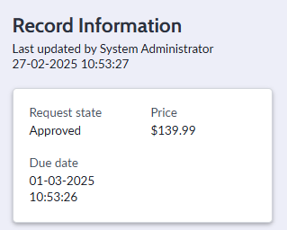 Service Operations Workspace - How to modify the parameter on the "Record Information" section?