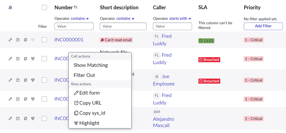 Exploring the Yokohama list controller – Part 2 – Context Row Actions
