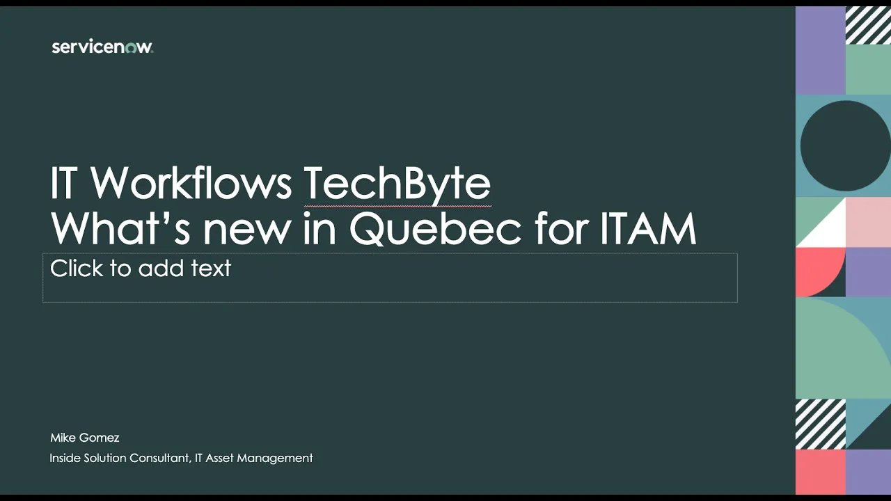 TechByte - What's new in Quebec - IT Asset Management