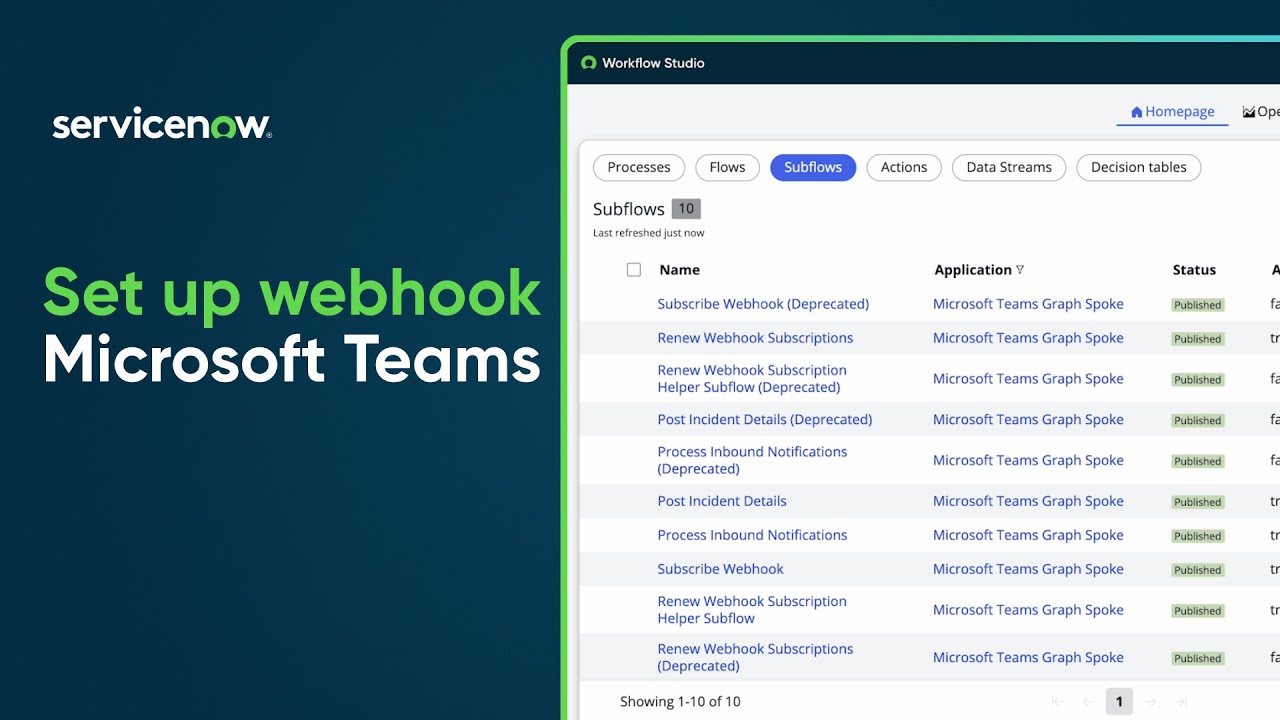 Set up a bi-directional webhook for the Microsoft Teams Graph spoke