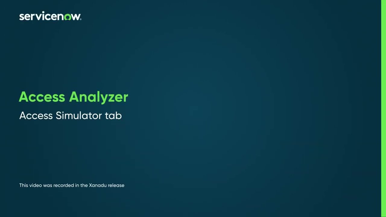 Access Analyzer | Access Simulator tab