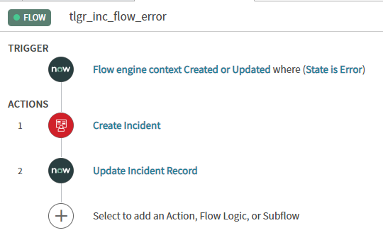 Handling ServiceNow flow errors with a flow